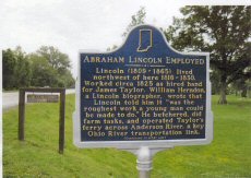 Repaired Lincoln Ferry Park Plaque