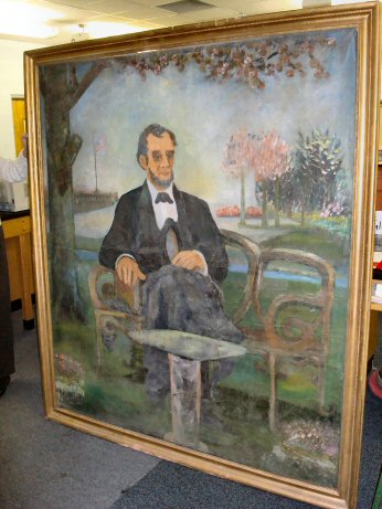 Painting of Abe Lincoln